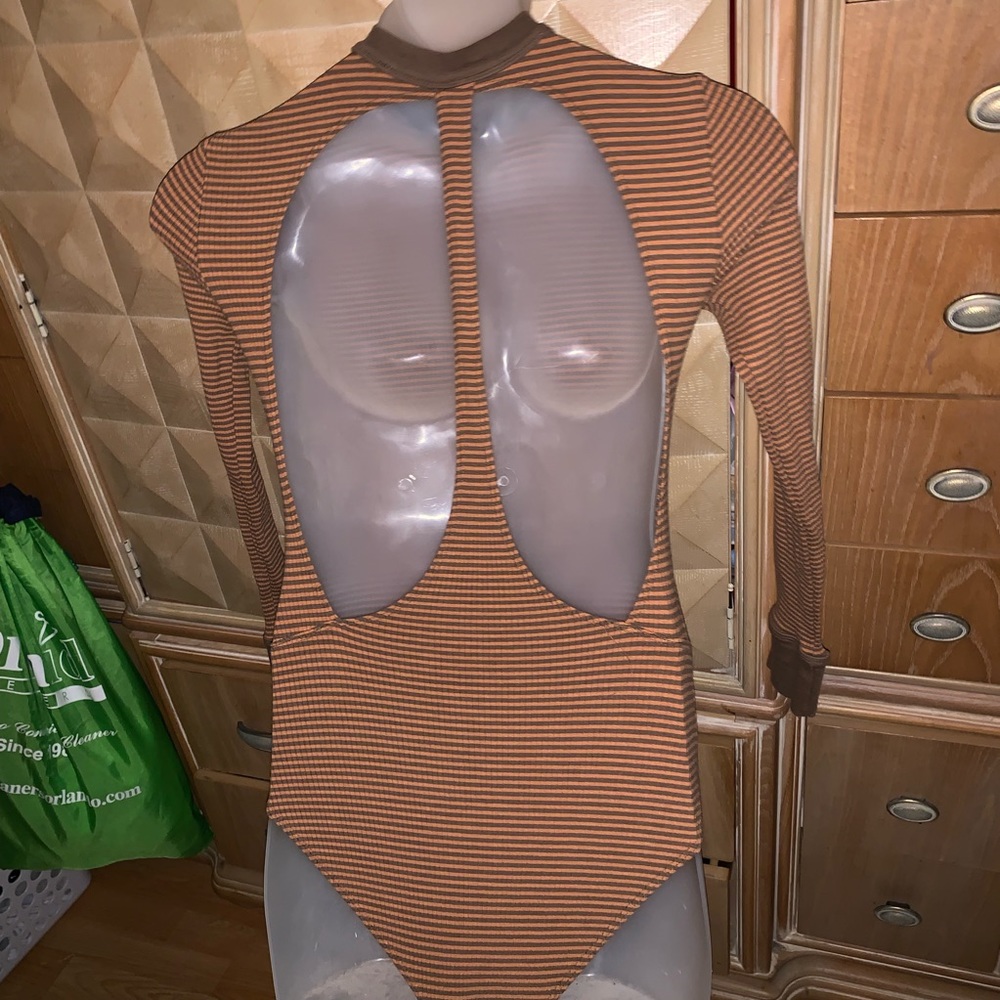 Open Back Sexy button long sleeve shirt
